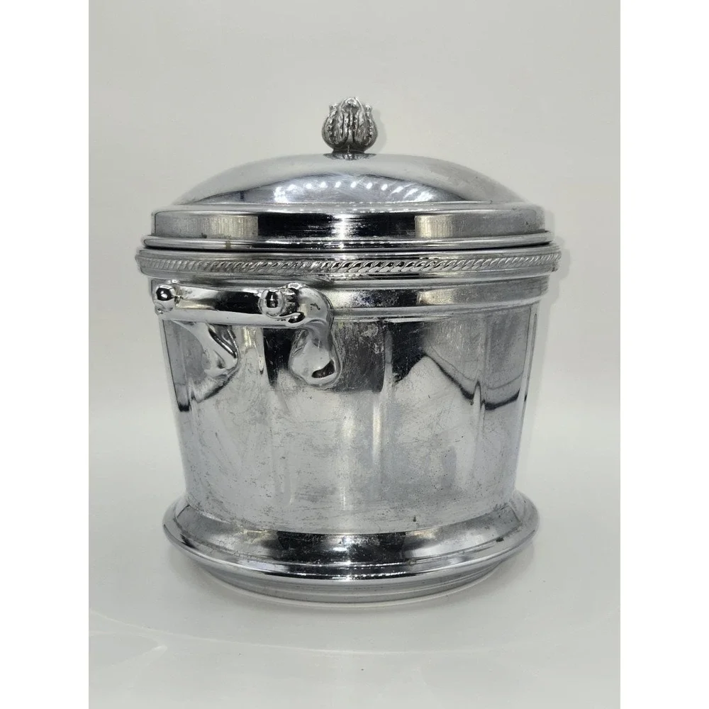 Keystone Ware Mid Century Modern 1960s Vacuum-Insulated Ice Bucket
